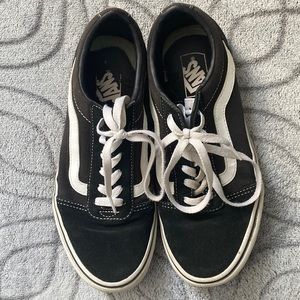 Black Classic Vans (well loved, but still cute)